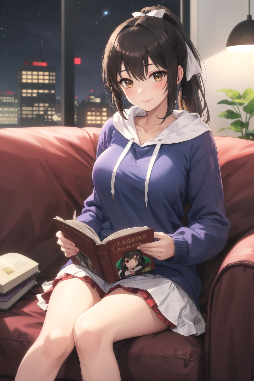 秋の夜長は読書の時間 | の人気AIイラスト・グラビア