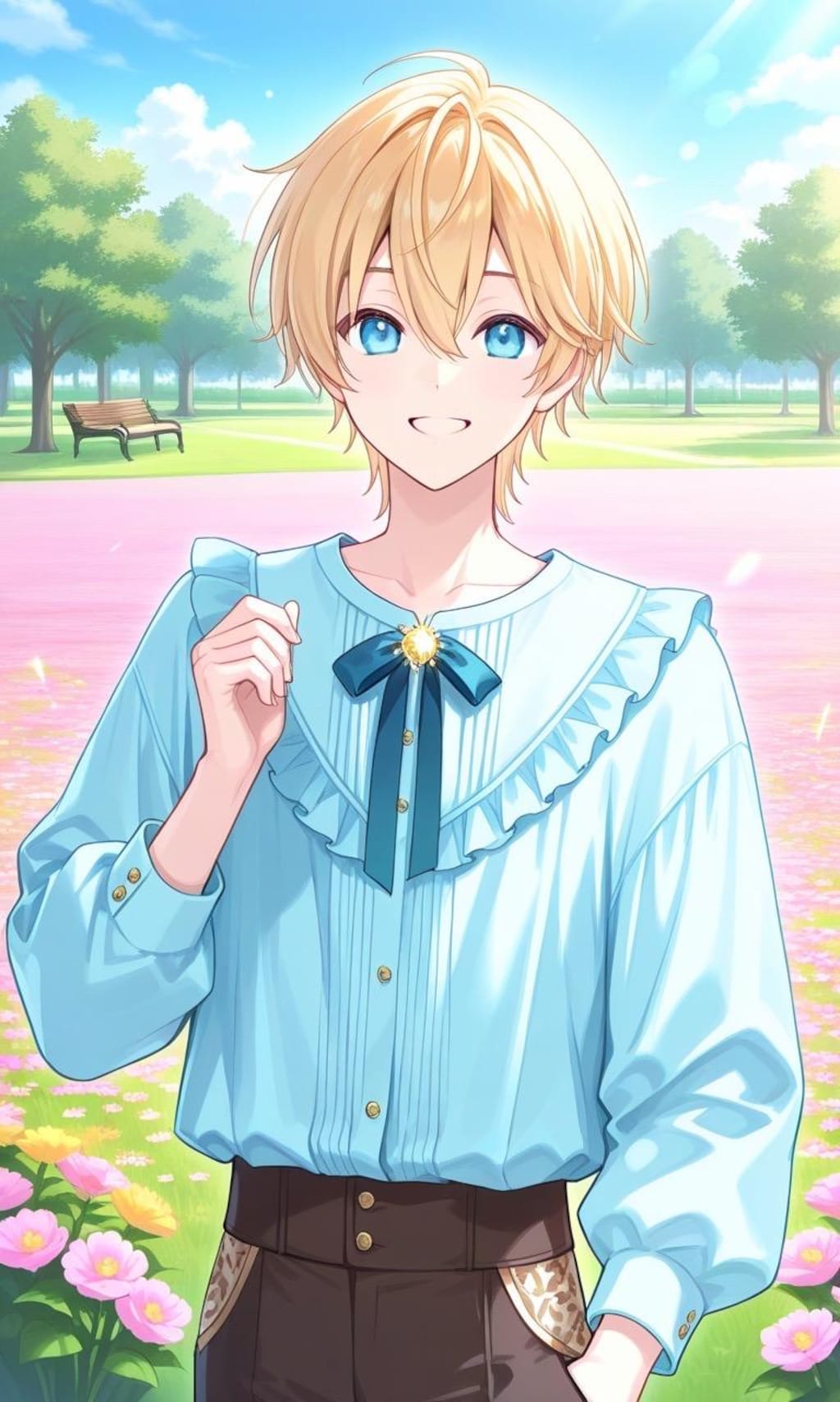 フリル衣装の男の子