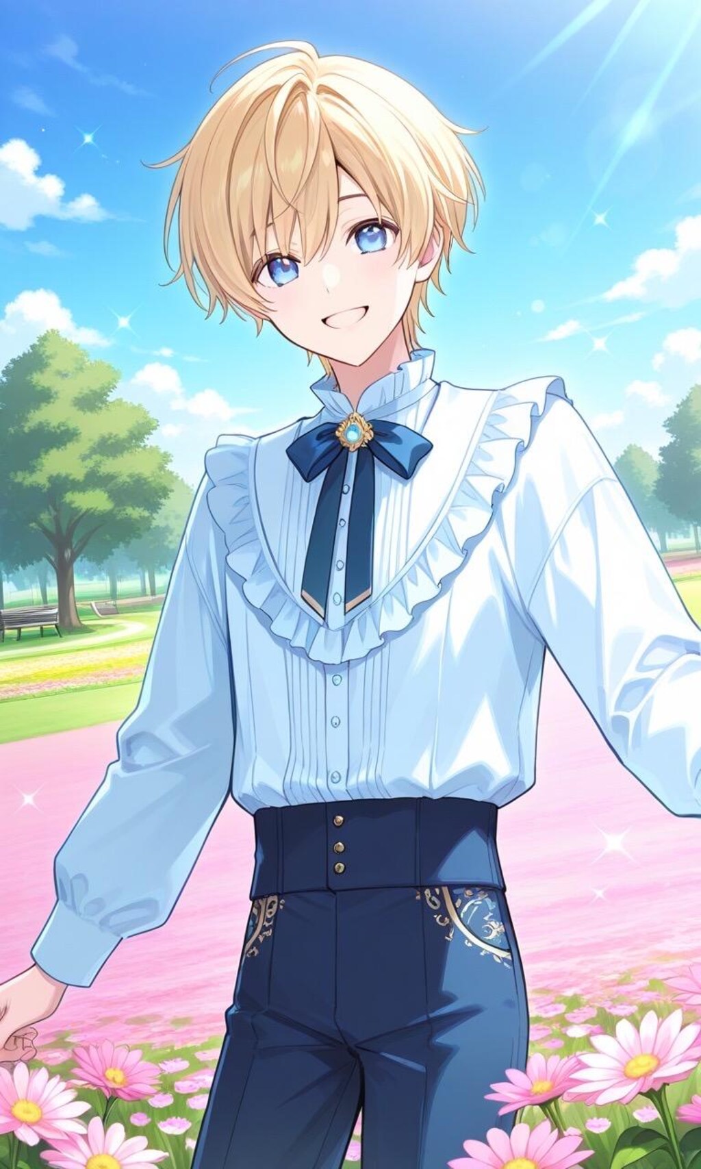 フリル衣装の男の子