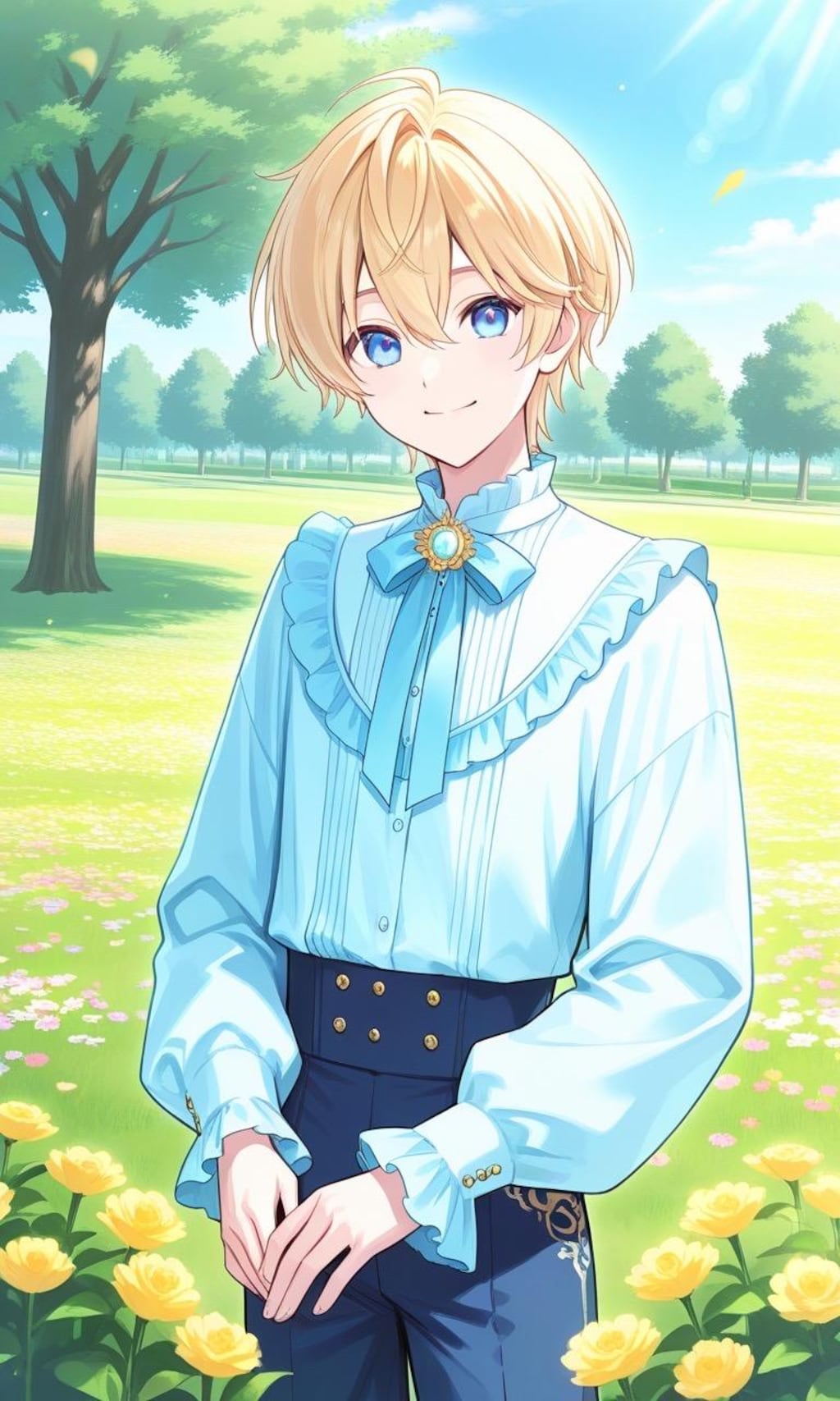 フリル衣装の男の子