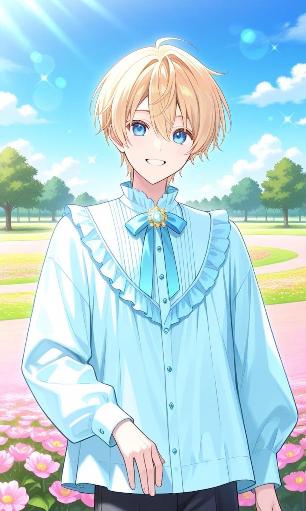 フリル衣装の男の子