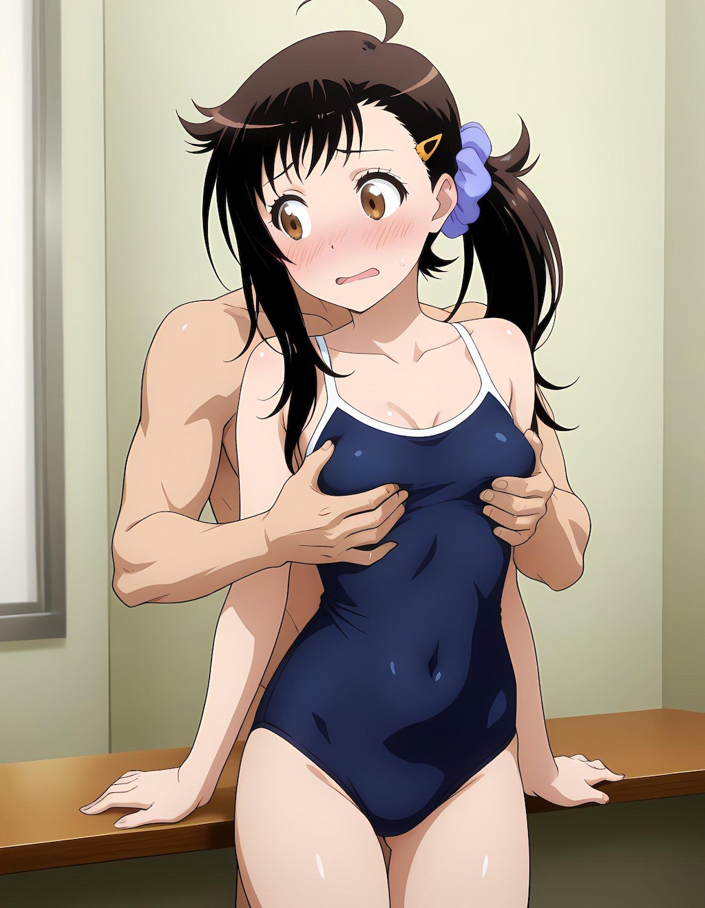 春と水泳授業の後に