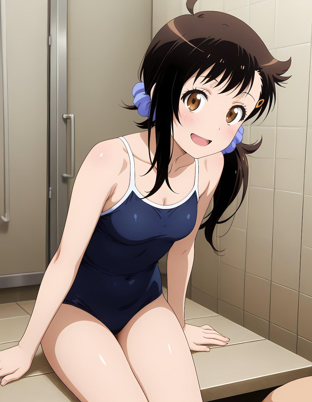 春と水泳授業の後に