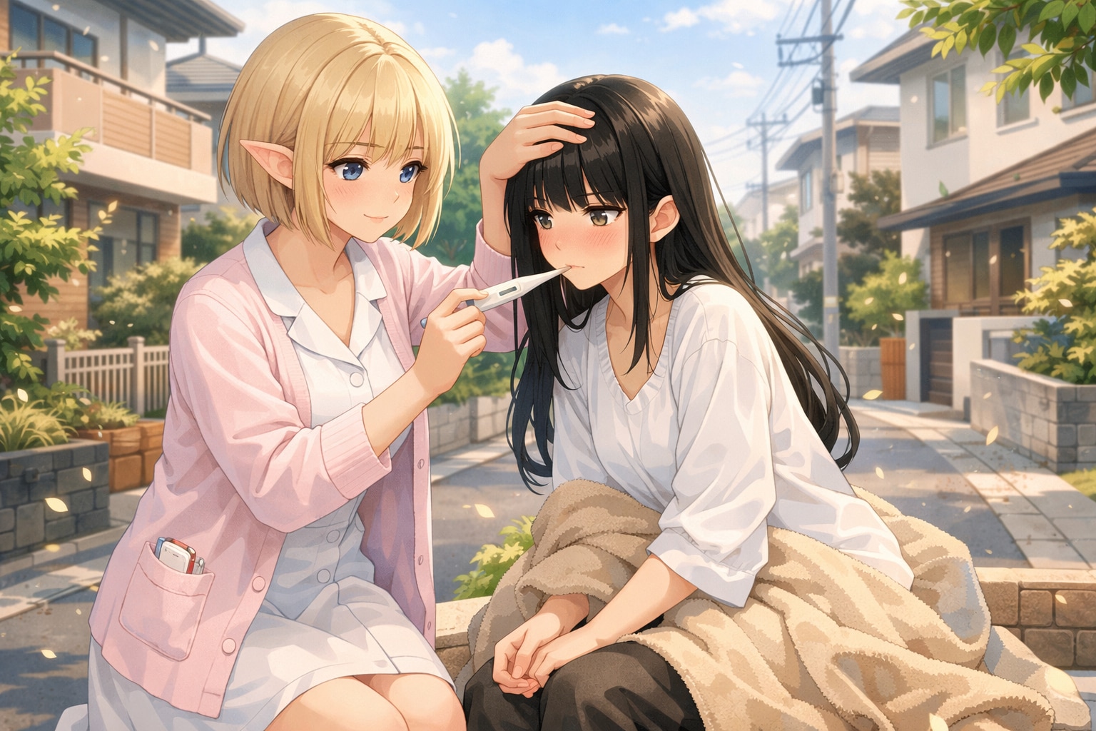 熱があるね。（看護の日　02） | の人気AIイラスト・グラビア