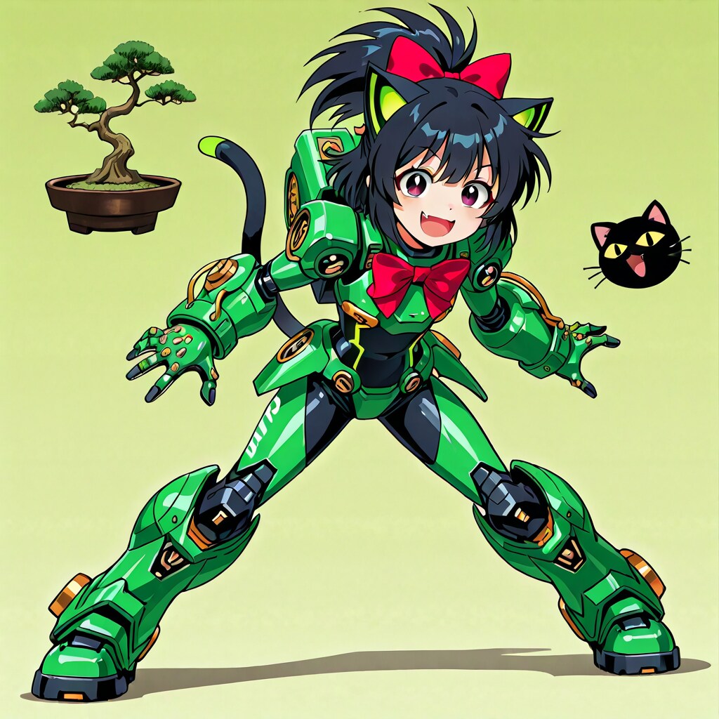 BONSAIで、ケモミミパワードスーツ