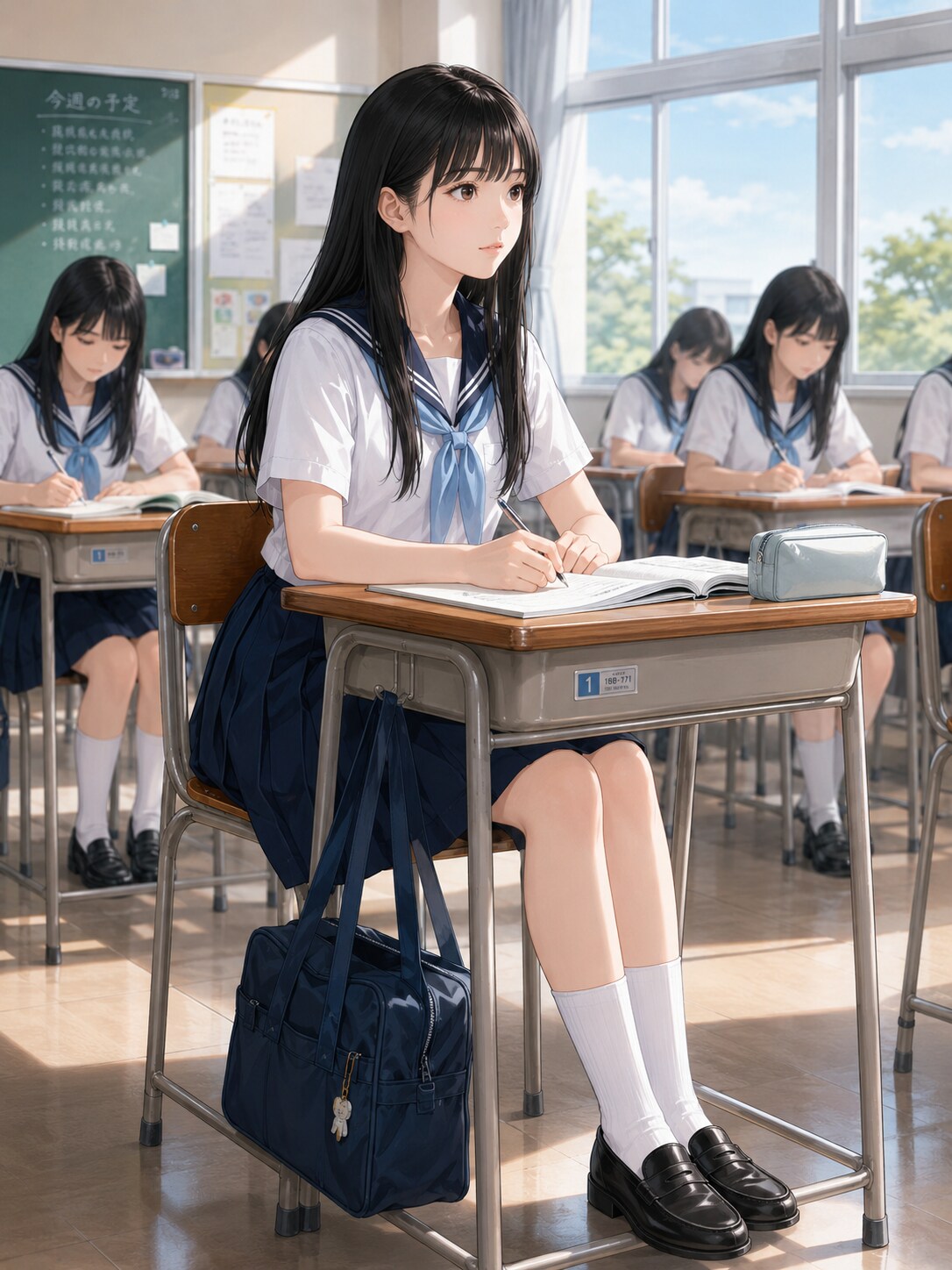 女子高の授業風景
