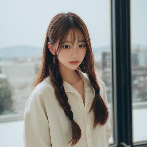 窓際の少女 | の人気AIイラスト・グラビア