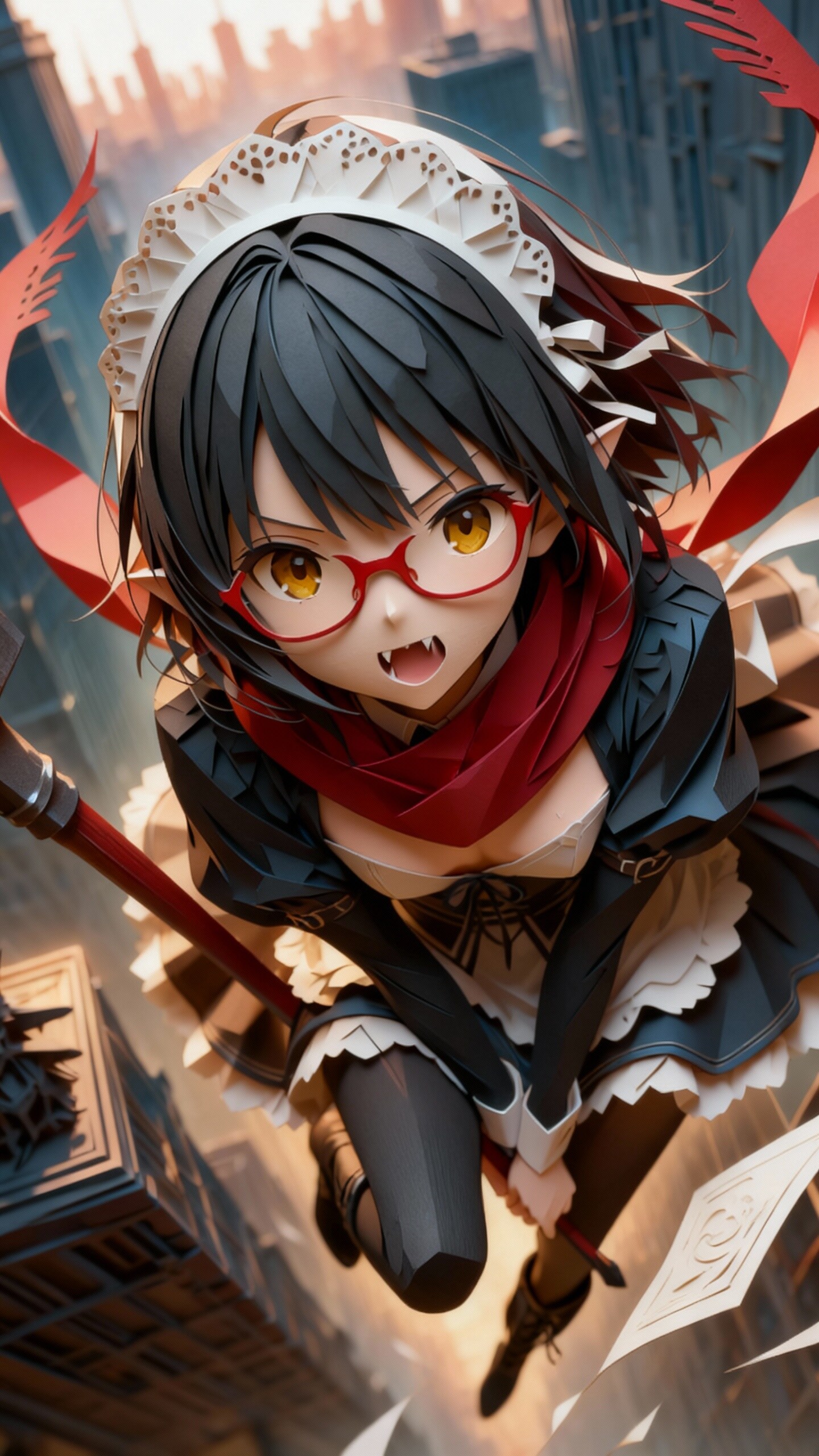 切り絵調イズミちゃん | の人気AIイラスト・グラビア