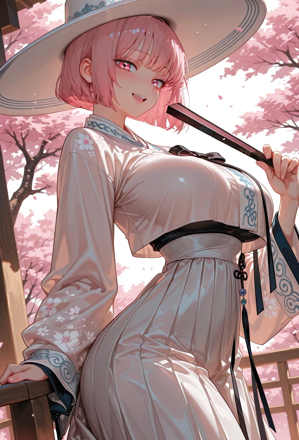 艶麗桜扇
