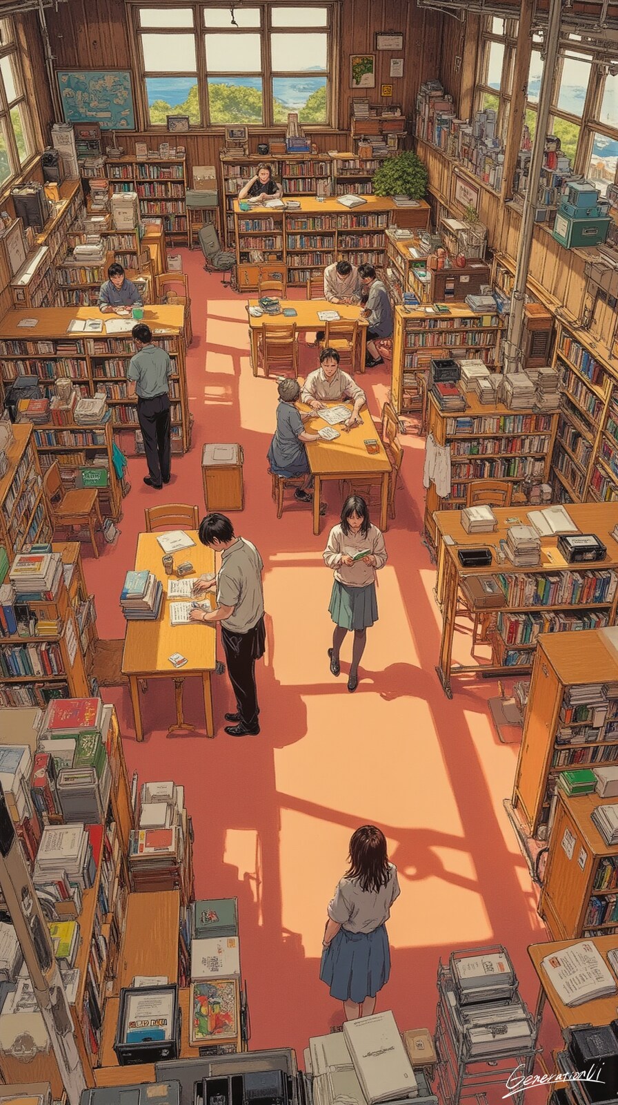 静けさを愛した日曜日／スマホ壁紙アーカイブ | の人気AIイラスト・グラビア