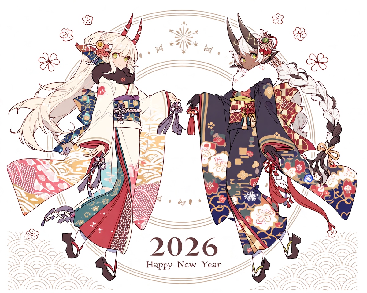 お年賀 | の人気AIイラスト・グラビア