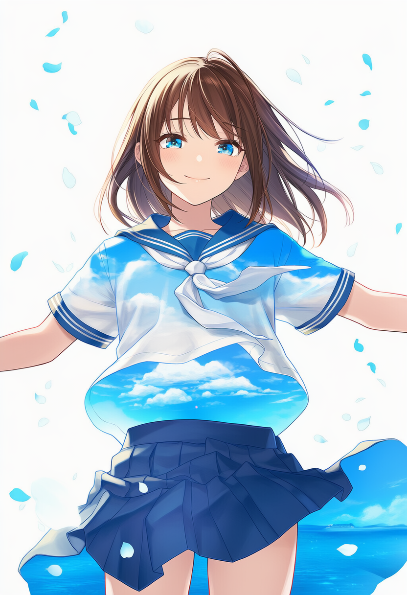 セーラー服の隙間