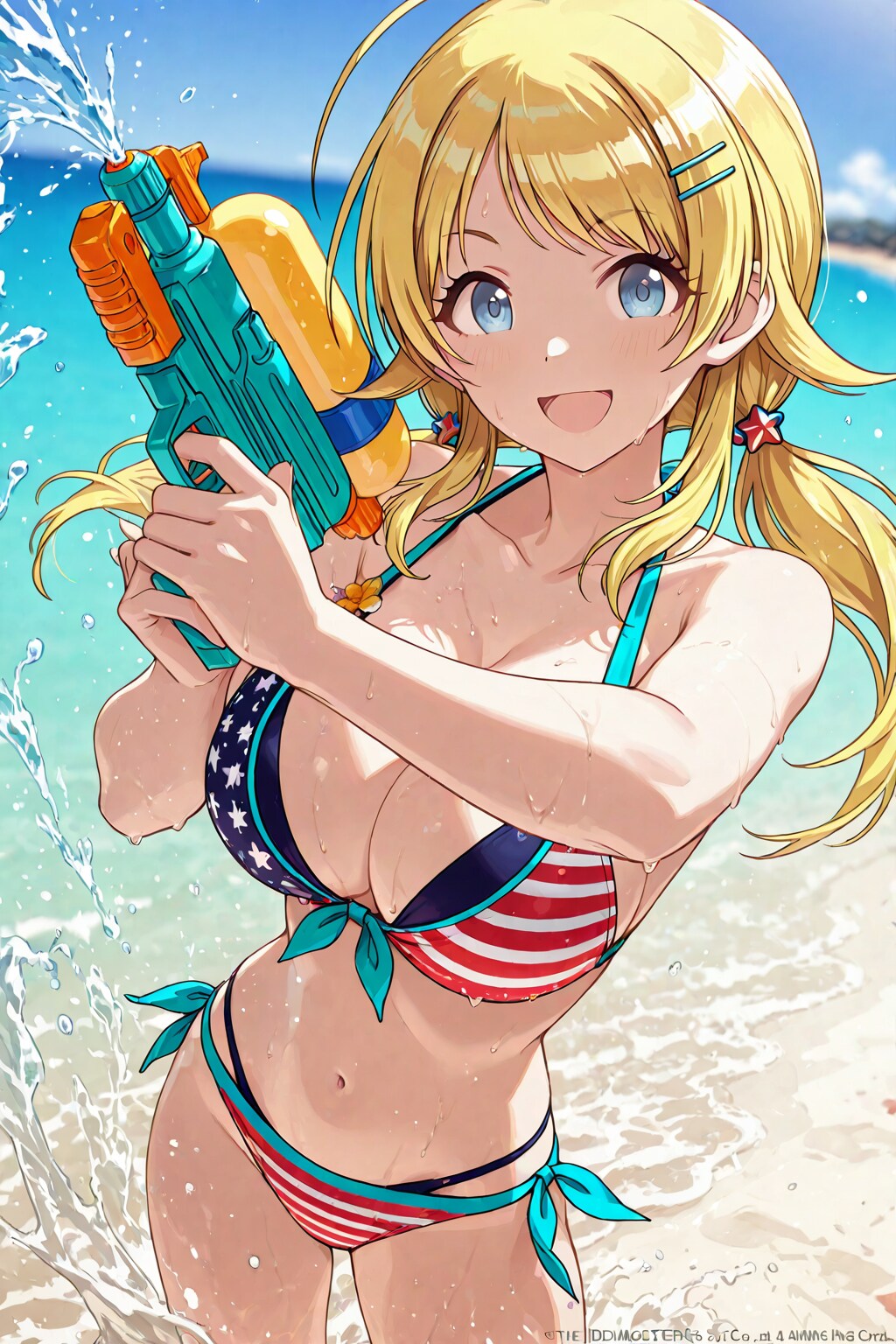 星条旗ビキニで狙い撃ちのめぐる🇺🇸👙🔫🏖️❤️