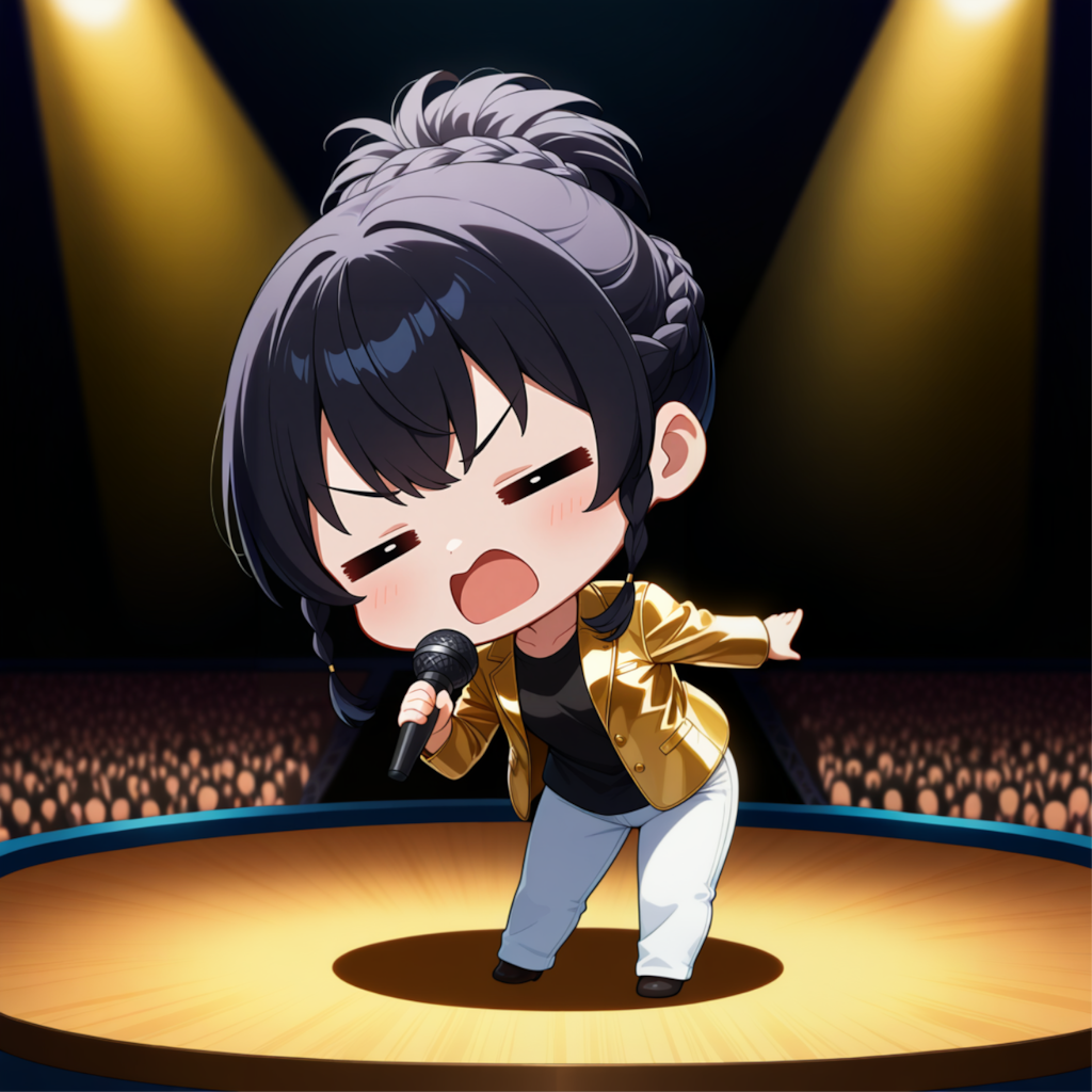 熱唱中