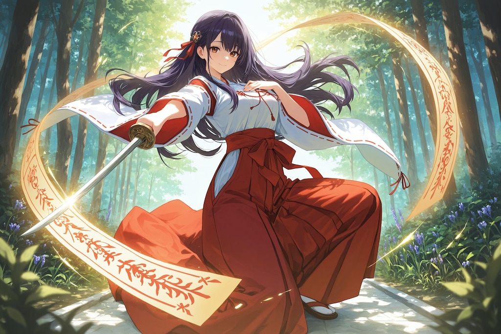 異世界神社の巫女さん（神楽さん）