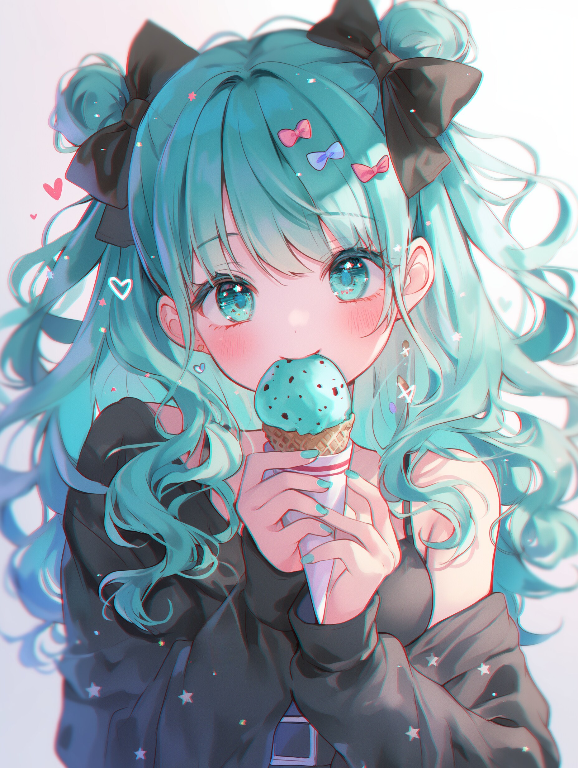 チョコミントアイス