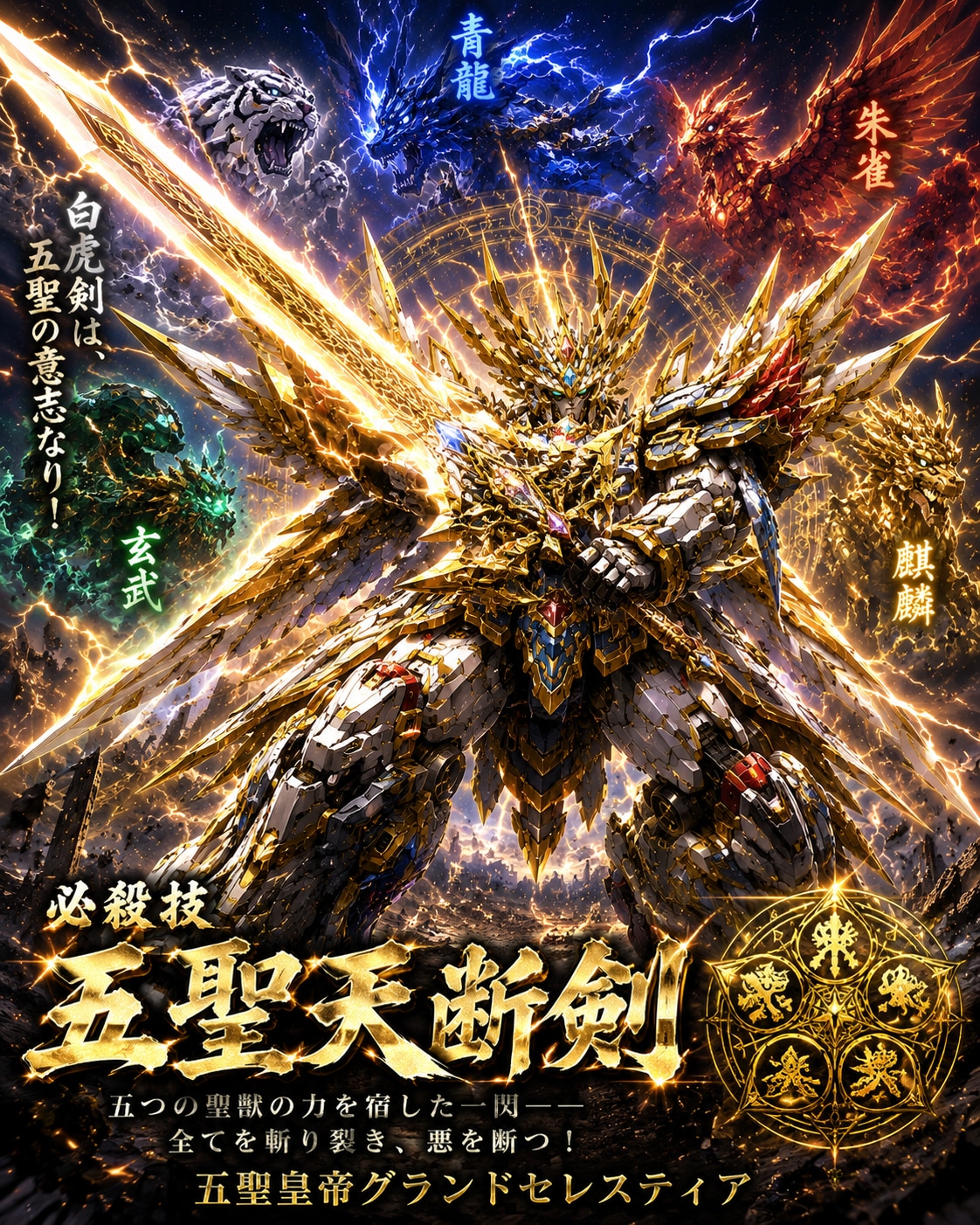 五聖天断剣！！