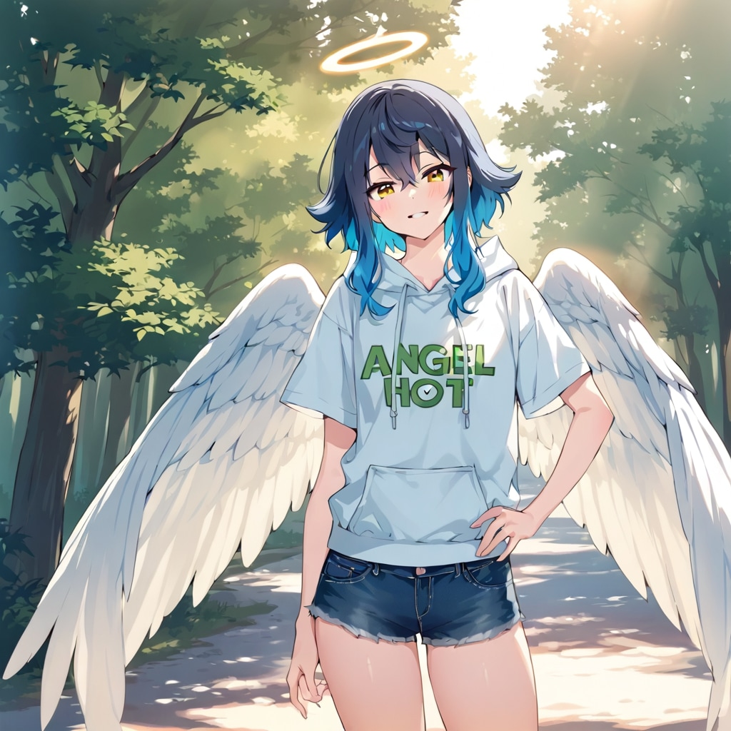半袖パーカーのボーイッシュさん！