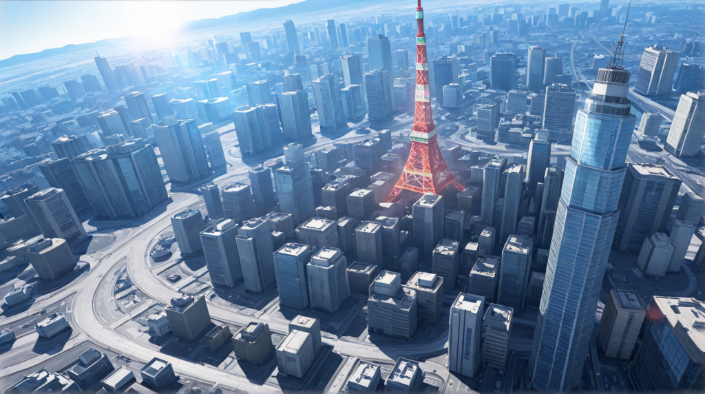 東京タワーとスカイツリー