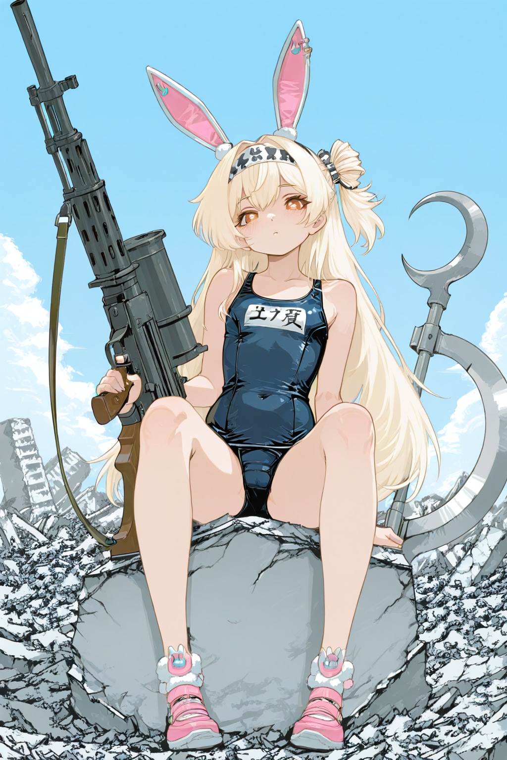 スク水バニーと終末世界