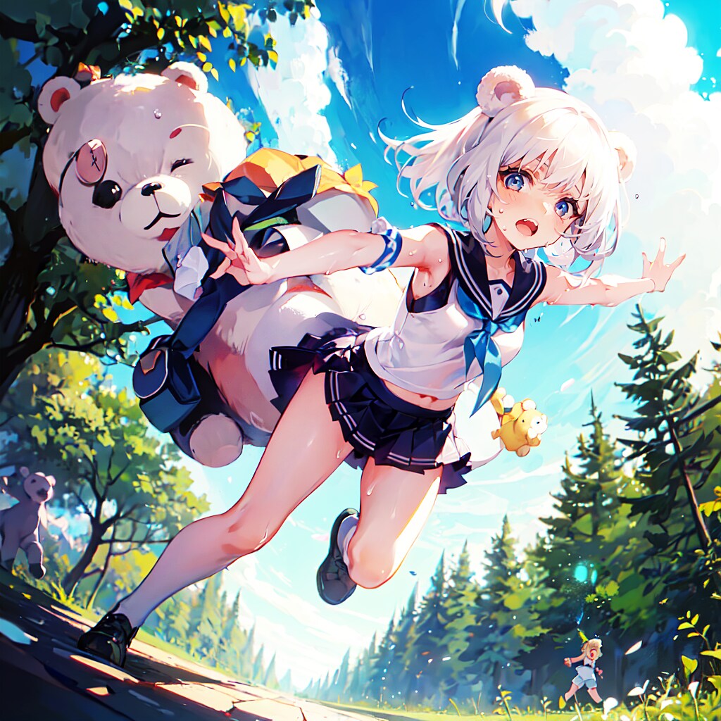 クマちゃんキックに見えるけど