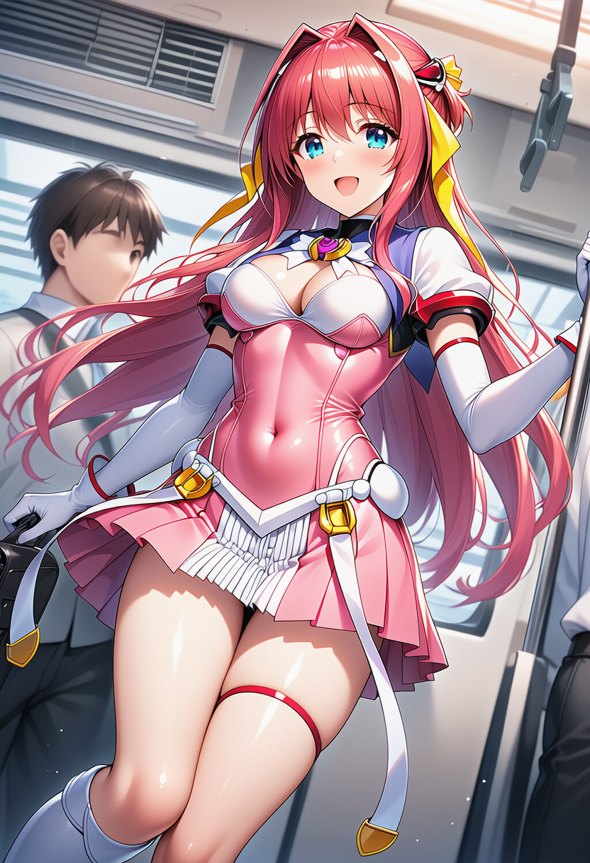 通勤電車に参上！ | の人気AIイラスト・グラビア