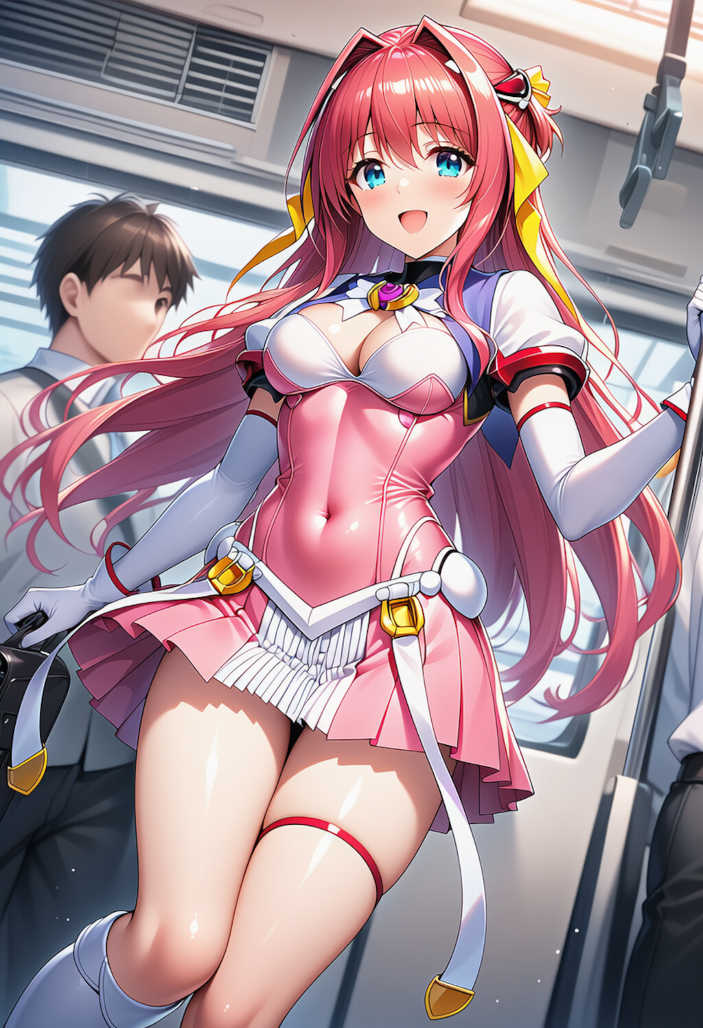 通勤電車に参上！