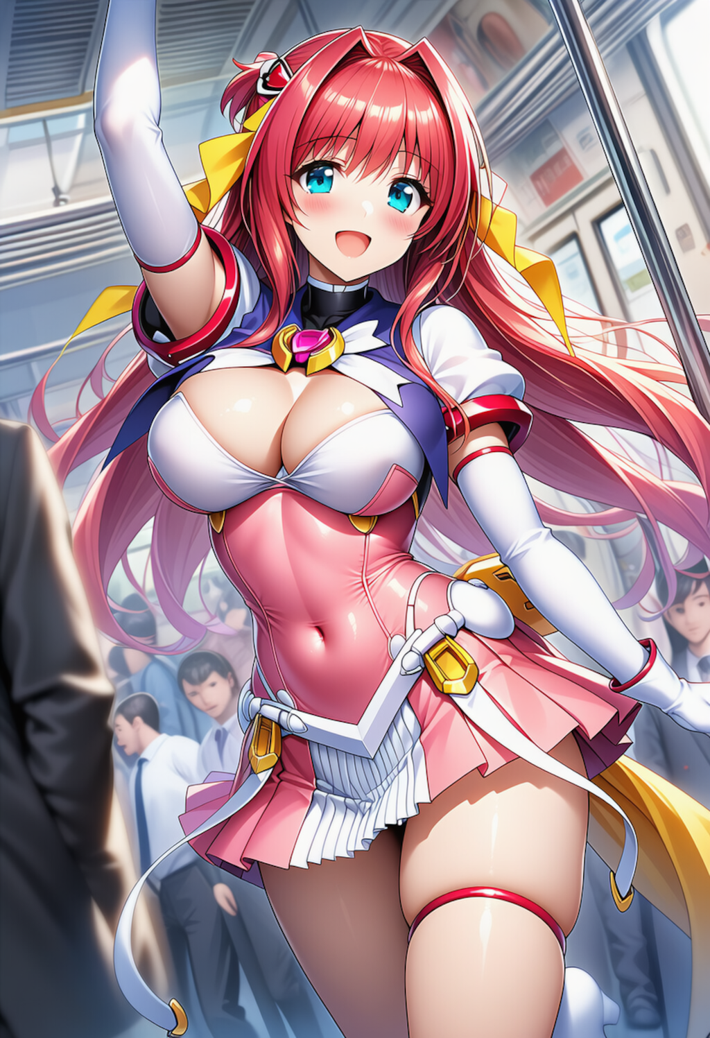 通勤電車に参上！