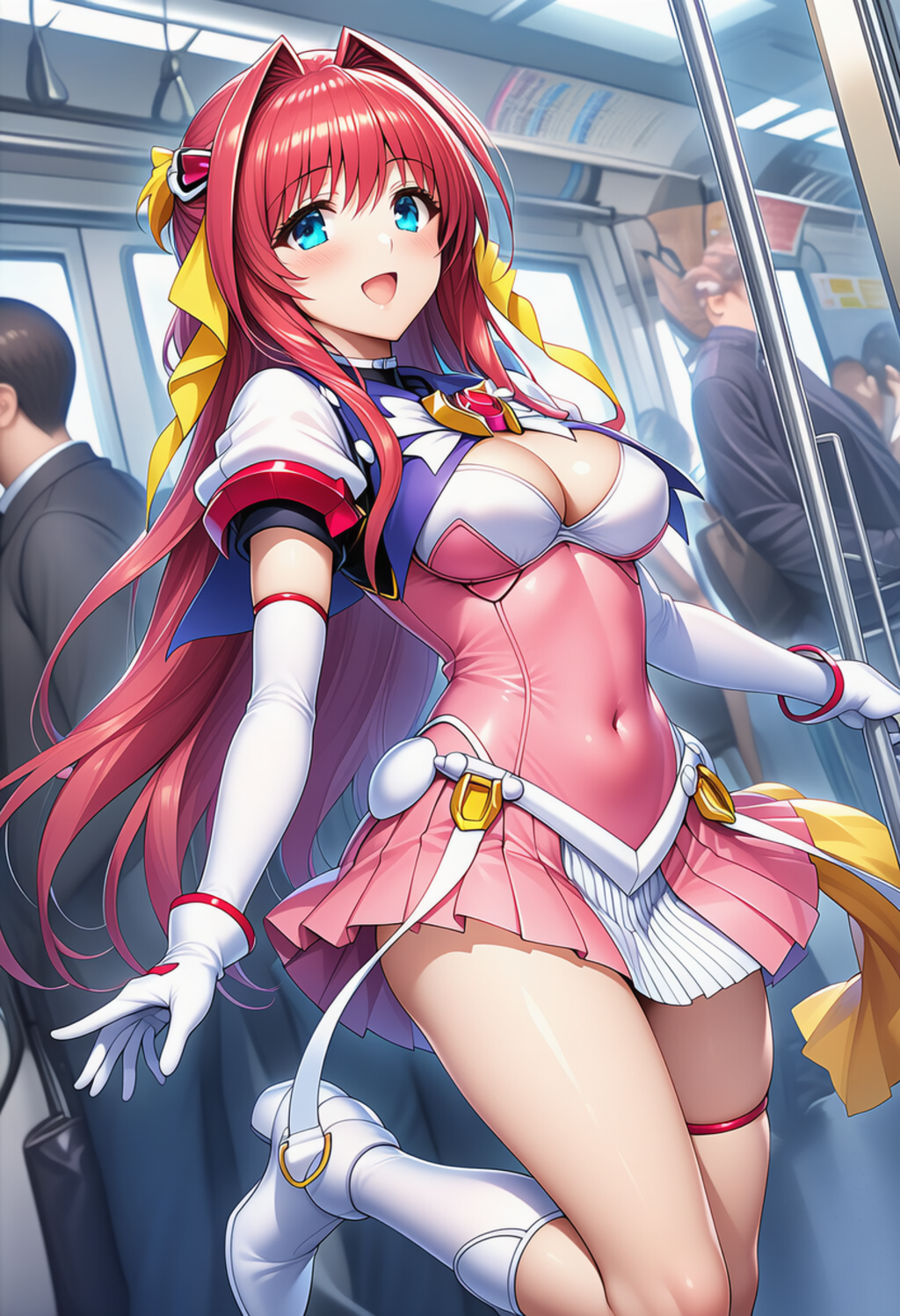 通勤電車に参上！