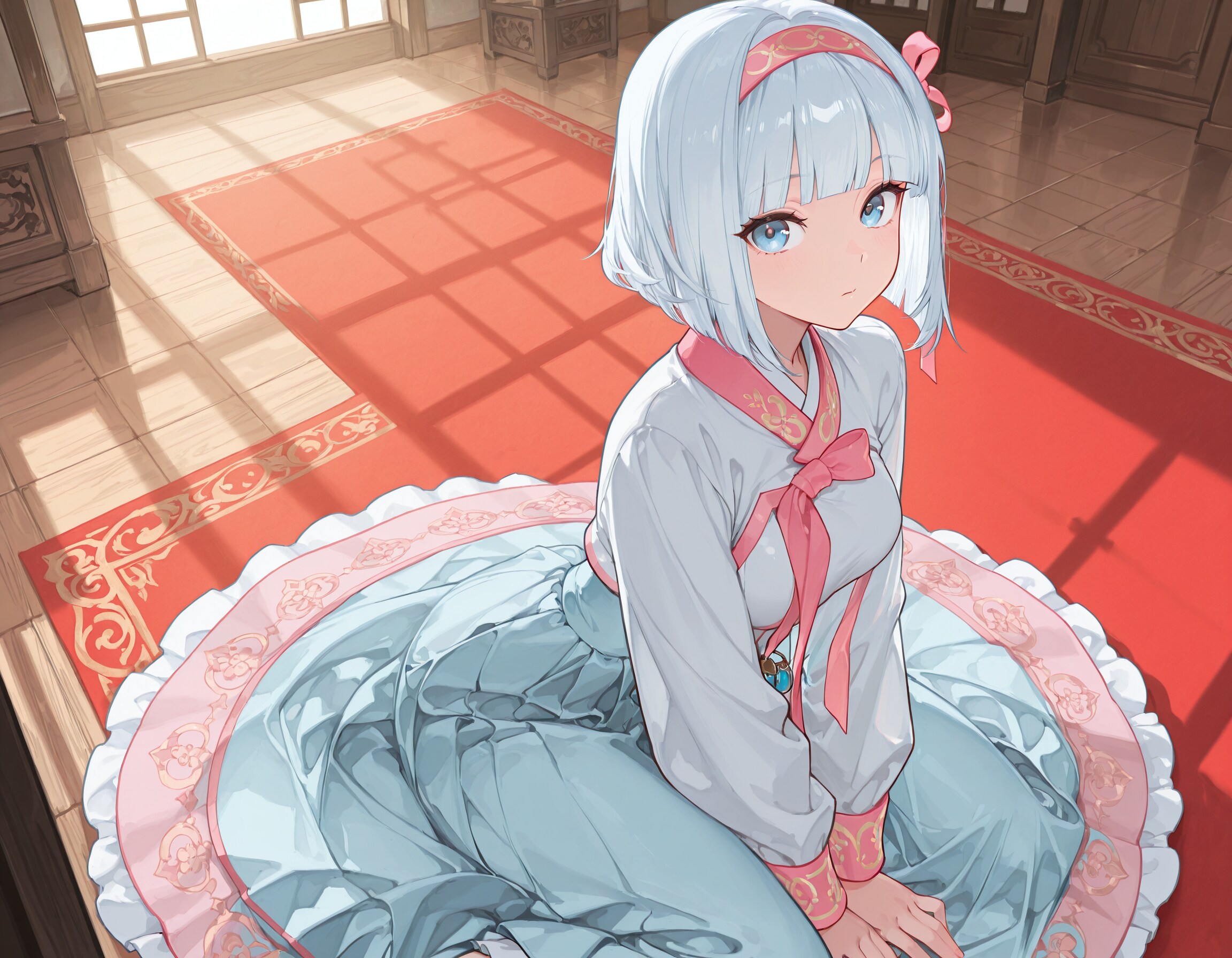 チマチョゴリの白髪さん