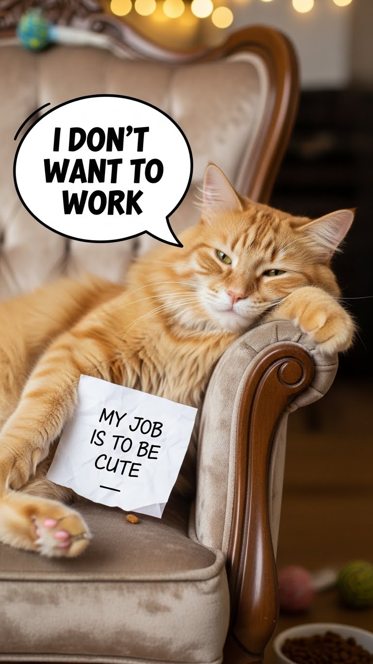 はたらきたくないのに働いてる、ねこさまたち | の人気AIイラスト・グラビア