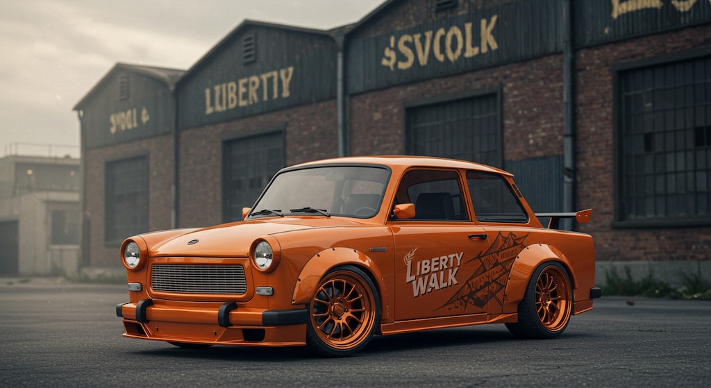 リバティーウォークトラバントのドリ車