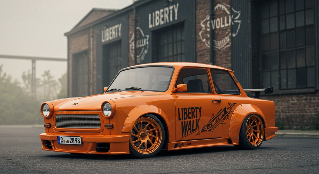 リバティーウォークトラバントのドリ車