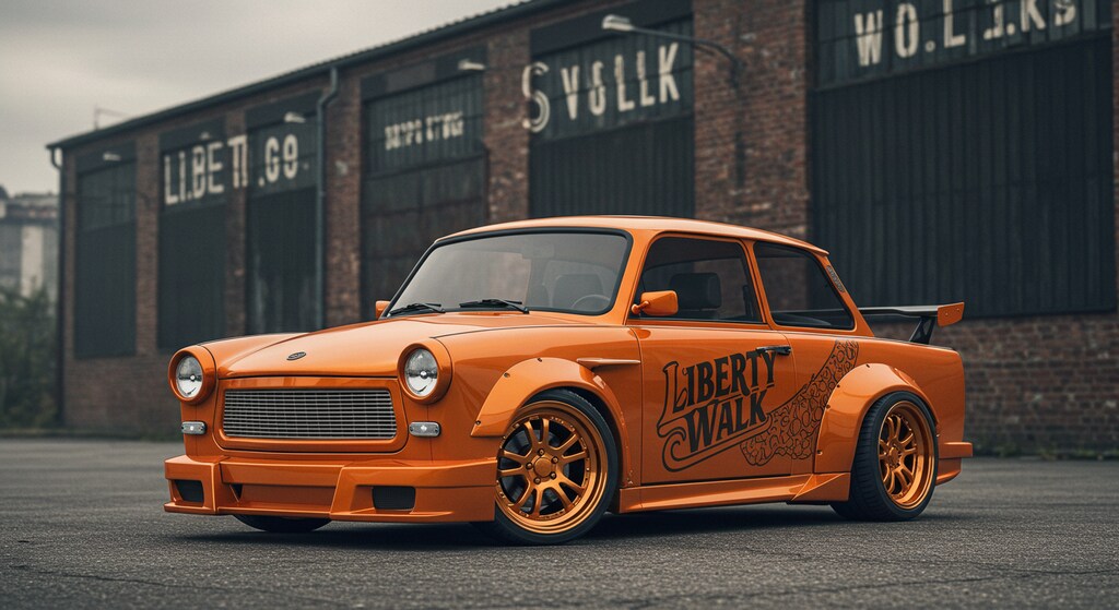 リバティーウォークトラバントのドリ車