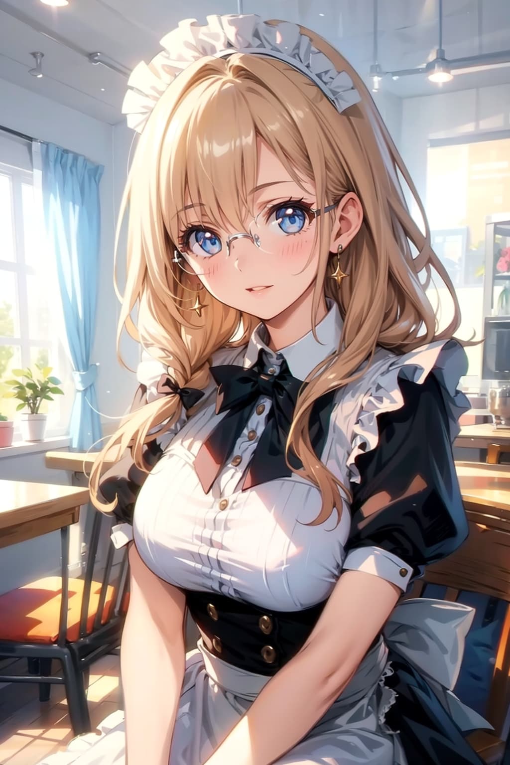 メガネ美少女メイド | の人気AIイラスト・グラビア