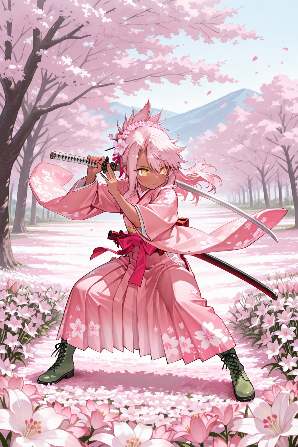 クロエ　振袖剣士 | の人気AIイラスト・グラビア