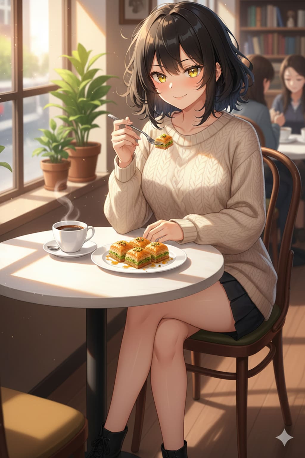 バクラヴァを喰らう美琴ちゃん