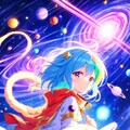 遥か彼方の銀河を一人で旅する、星のように輝く少女 2枚目