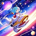 遥か彼方の銀河を一人で旅する、星のように輝く少女 4枚目