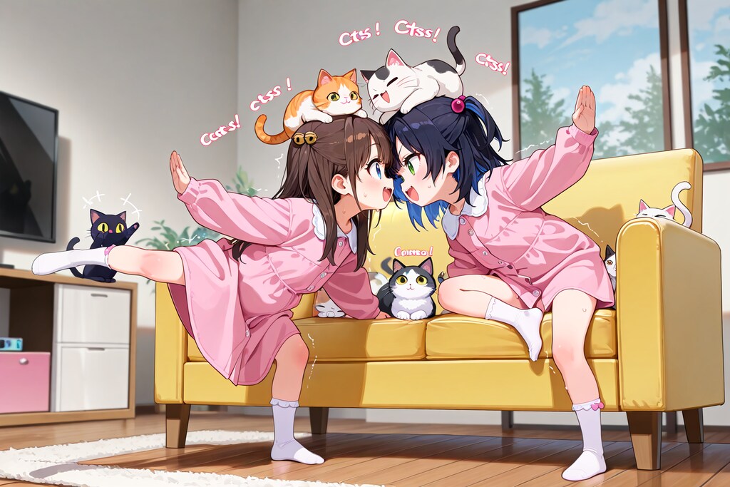 【対決】猫バランスゲーム！