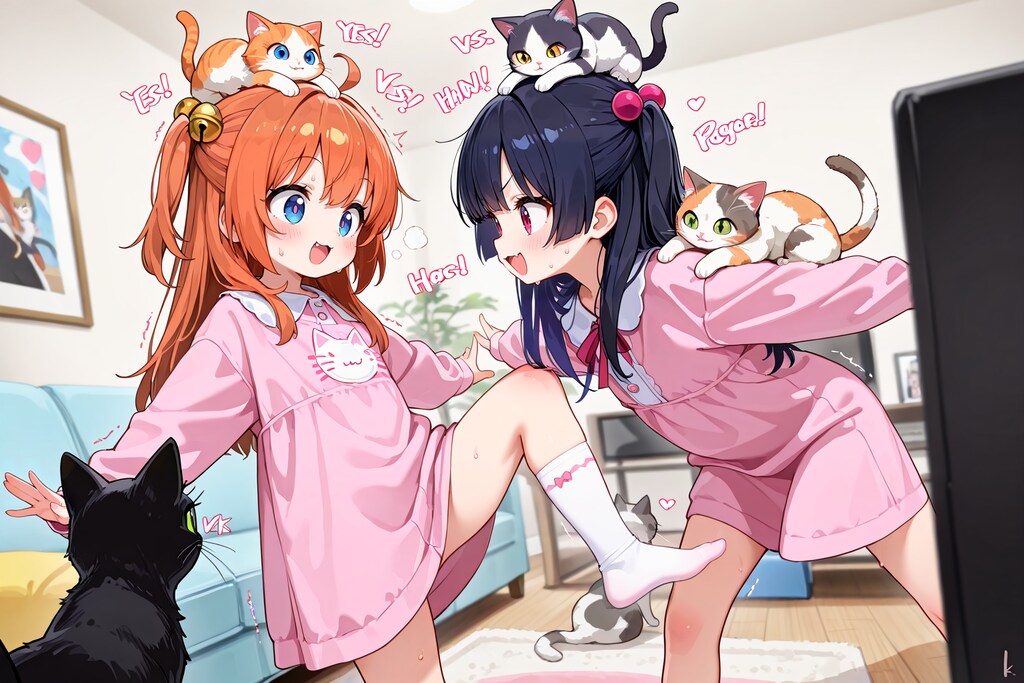 【対決】猫バランスゲーム！