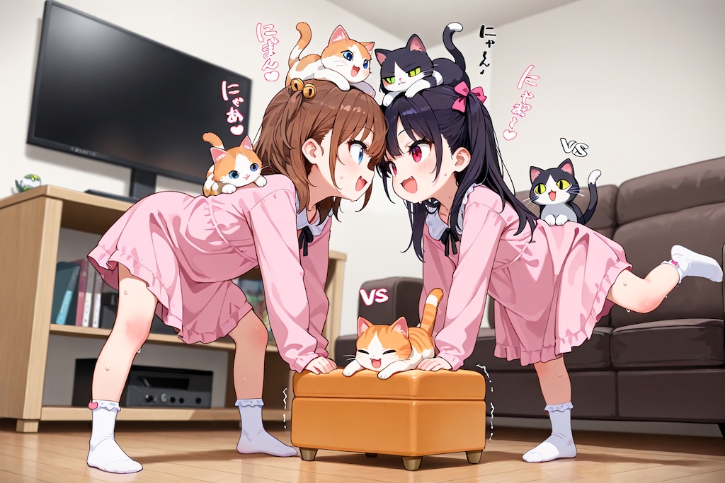 【対決】猫バランスゲーム！