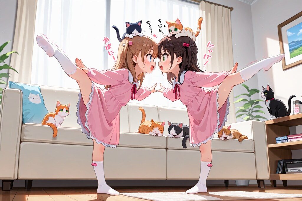 【対決】猫バランスゲーム！