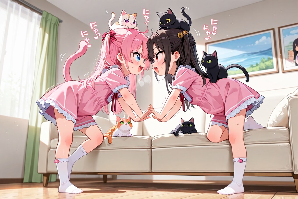 【対決】猫バランスゲーム！