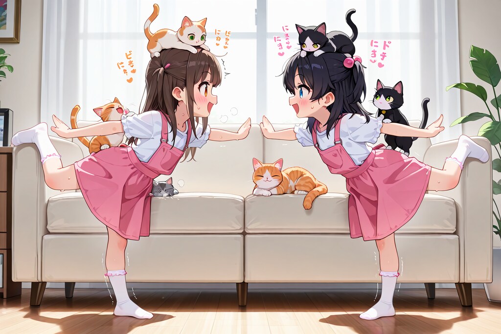 【対決】猫バランスゲーム！