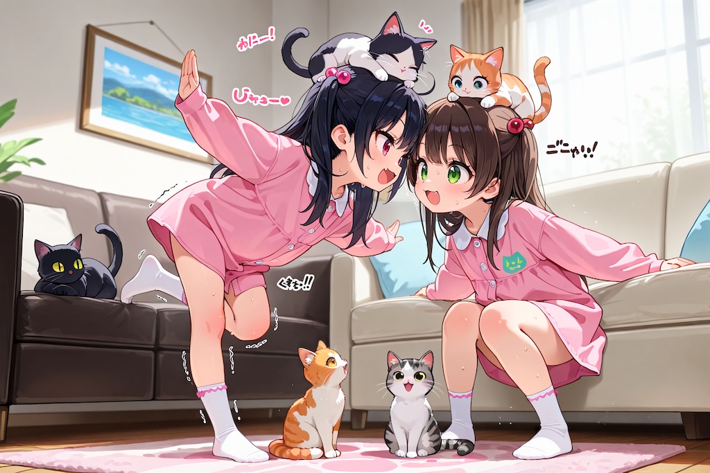 【対決】猫バランスゲーム！