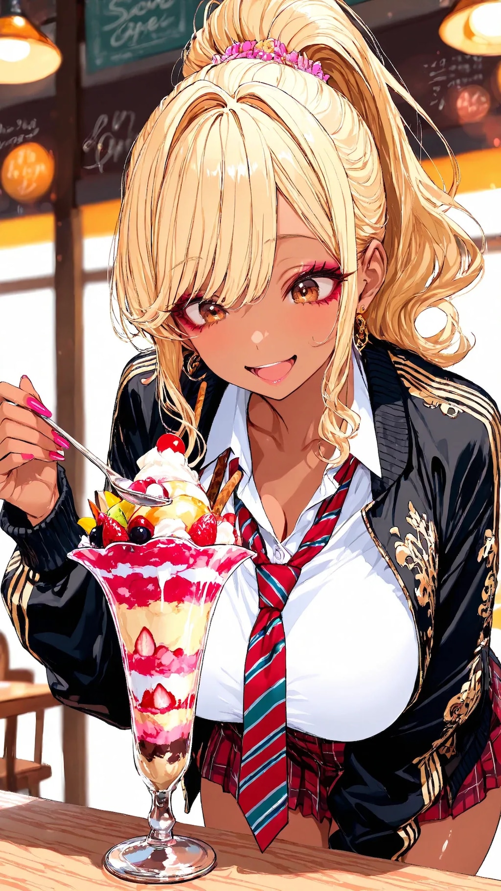 甘いもの好きヤンキーガール