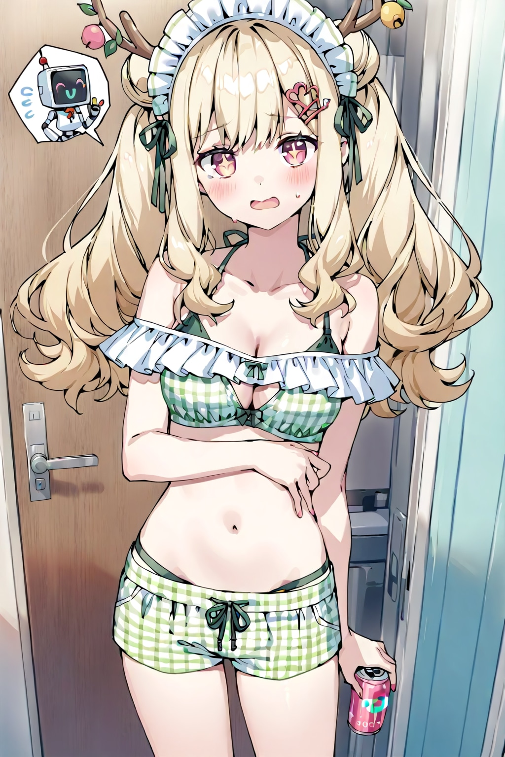 アルマちゃんのチェックフリルブラビキニ