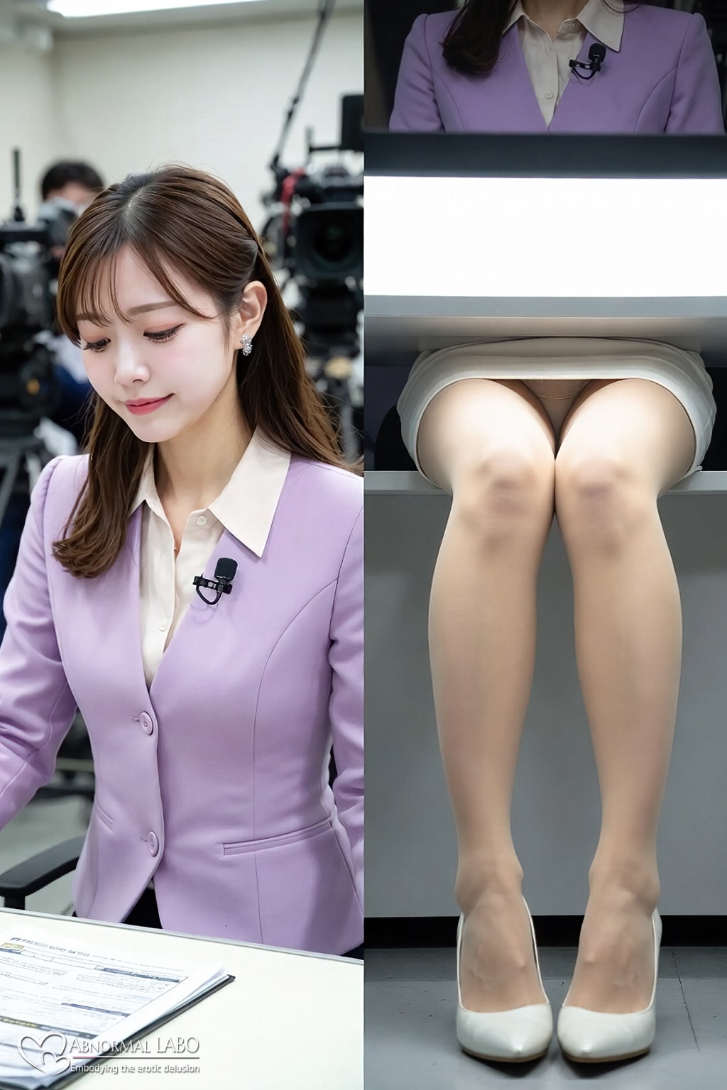 2カメパンチラ盗撮♡女子アナ-R15-1205