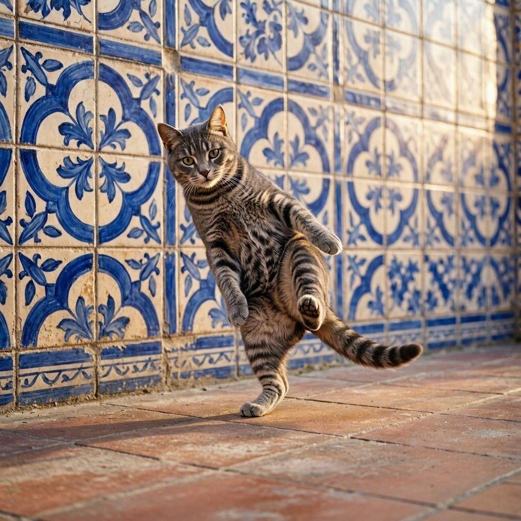 アズレージョの猫